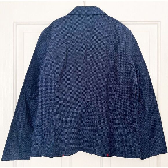 EUC! Kinloch Anderson Boys Scottish Blue Navy Dot Blazer Suit Jacket‎ Sz 11-140 - Picture 5 of 6